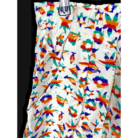Levis x Dockers Shorts Vintage NEW 1980s Size 2XL Mens White Tropical Rainbow - Picture 3 of 14